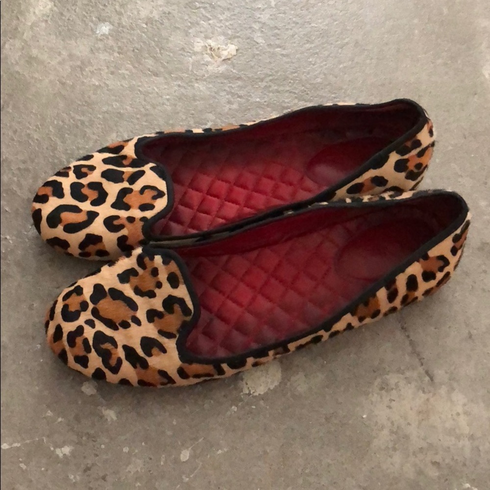 Leopard hair calf Cole Haan drivers